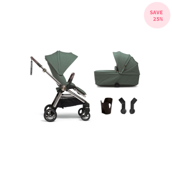 Image showing the Strada 4 Piece Travel System Bundle, Ivy product.