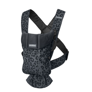 Image showing the Mini Baby Carrier, 3D Mesh, Anthracite Leopard product.