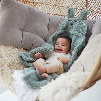 Image showing the Wrap Blanket Bunny, Ash Green product.