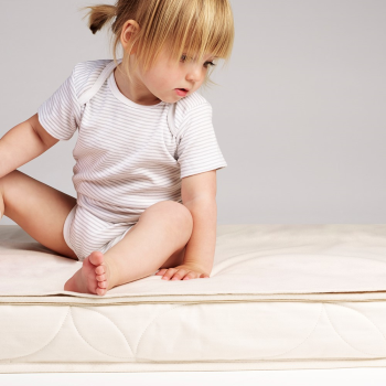 Image showing the Waterproof Cot Bed Mattress Protector, W70 x L140cm, Natural product.