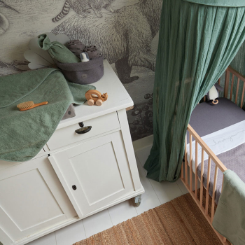 Image showing the Terry Bath Cape, Ash Green product.