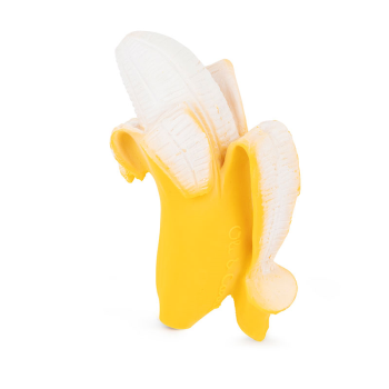 Image showing the Ana the Banana Natural Rubber Teether & Bath Toy, Yellow product.