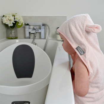 Image showing the Baby Bath Towel with Ears, Pink product.