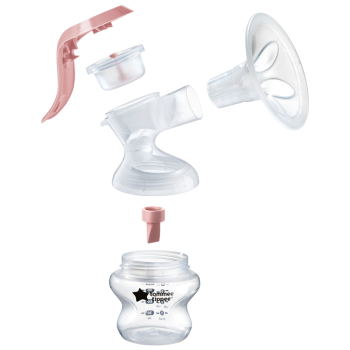 Image showing the Manual Breast Pump, Pink product.