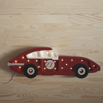 Image showing the Wooden Race Car Lamp, Frecciarossa product.