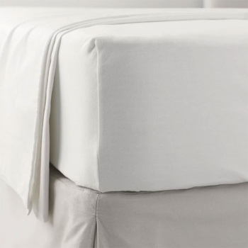 Image showing the Cot Bed Jersey Fitted Sheet, 140 x 70cm, White product.