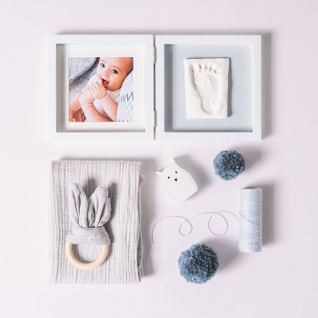 Image showing the Elegance - My Baby Style Photo & Imprint Frame, Grey product.