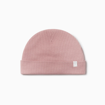 Image showing the Ribbed Hat, 0 - 3 Months, Rose product.