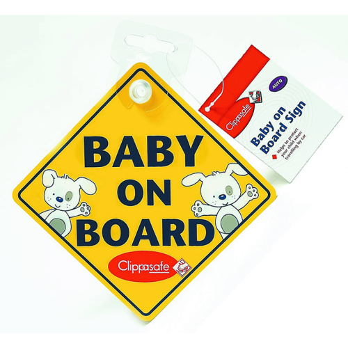 Image showing the Baby On Board Sign, Yellow product.