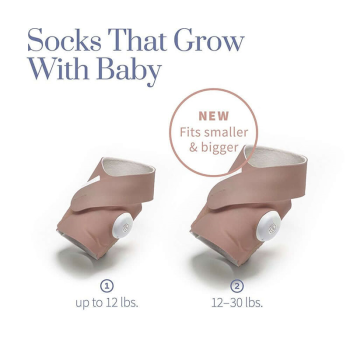 Image showing the Smart Sock 3 Smart Baby Monitor, Dusty Rose product.