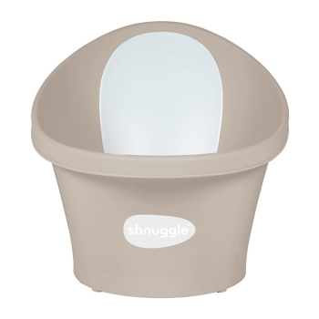 Image showing the Baby Bath with Plug, Taupe product.