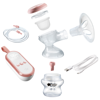 Image showing the Electric Breast Pump, Pink product.