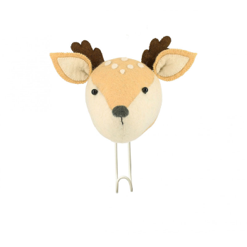 Image showing the Baby Deer Coat & Wall Hook, Cream product.