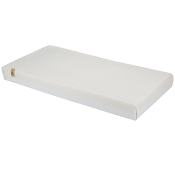 Image showing the Harmony Hypoallergenic Bamboo Sprung Cot Mattress, White product.