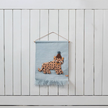 Image showing the Wall Hanging, Dusty Blue product.