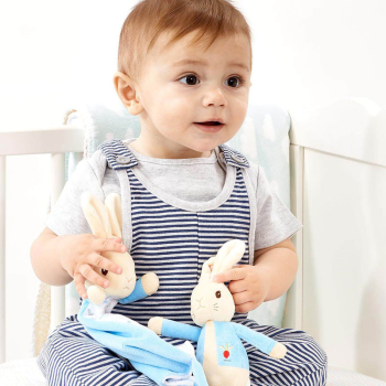 Image showing the Peter Rabbit Rattle & Blanket Gift Set, Multi product.