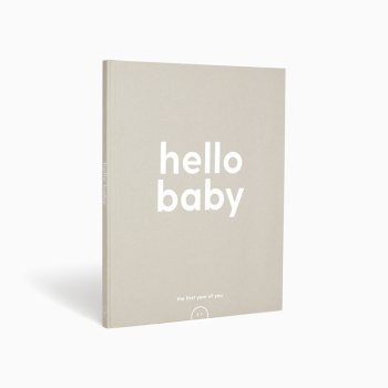 Image showing the Hello Baby Memory Book, Grey product.