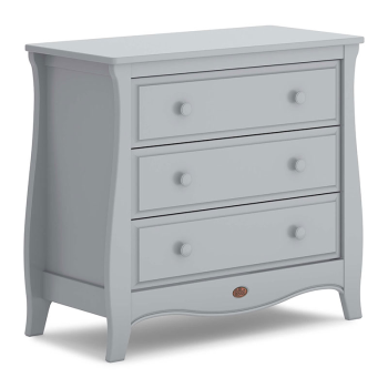 Image showing the Sleigh Chest of Drawers with Smart Assembly, Pebble product.