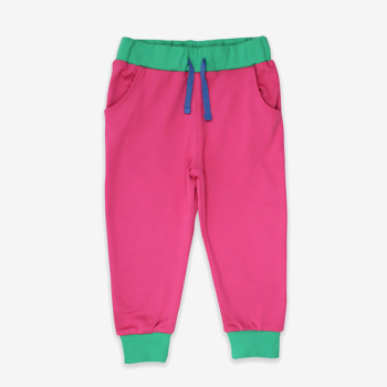 Image showing the Basic Organic Cotton Joggers, 3 - 6 Months, Pink product.