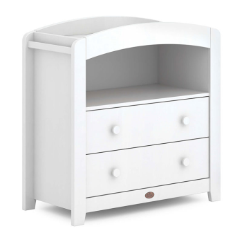 Image showing the Curved Chest of Drawers, White product.