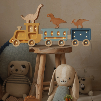 Image showing the Wooden Train Lamp, Countrycorn product.