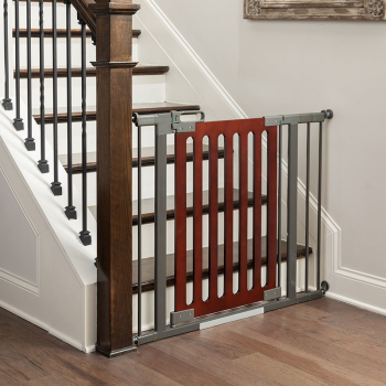 Image showing the Pressure Fit Baby Safety Gate Extension Kit, 7cm, Dark Grey product.
