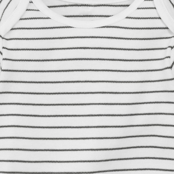 Image showing the Long Sleeve Bodysuit, 0 - 3 Months, Grey Stripe product.