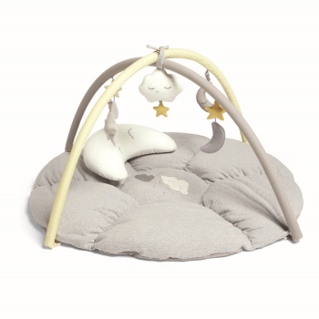 Image showing the Baby Gym & Play Mat, White/Grey product.