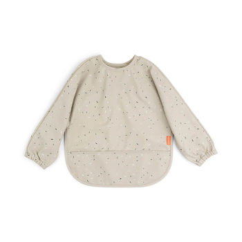 Image showing the Confetti Long Sleeved Pocket Bib, Sand product.
