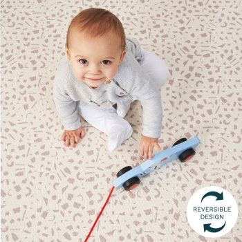 Image showing the Luxury Padded XL Reversible Playmat, Bubble/Terrazzo product.