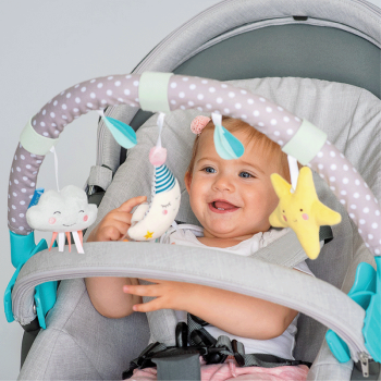 Image showing the Mini Moon Pushchair Play Arch, Grey product.