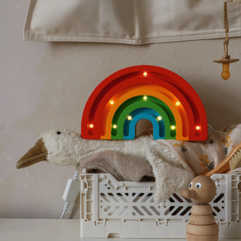 Image showing the Mini Wooden Rainbow Lamp, Classic product.