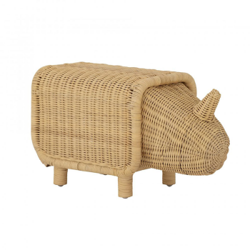 Image showing the Soffe Rattan Stool With Storage, Natural product.