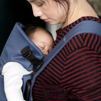 Image showing the Mini Baby Carrier, Cotton, Vintage Indigo product.
