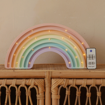 Image showing the Wooden Rainbow Lamp, Pastel product.