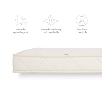 Image showing the Natural SnuzKot Extension Mattress Piece, Natural product.