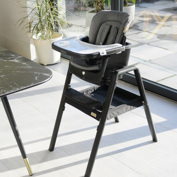 Image showing the Nova Convertible High Chair Bundle, Birth to 12 Years, Black/Black product.