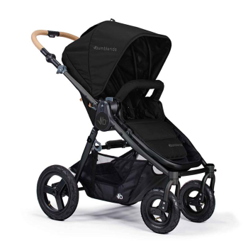 Image showing the Era All Terrain & City Eco Pushchair with Recycled Materials, Matte Black product.