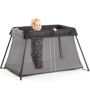 Image showing the Light Travel Cot, Black product.