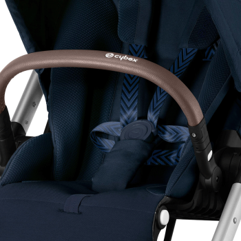Image showing the Balios S Lux Pushchair, Silver/Ocean Blue product.