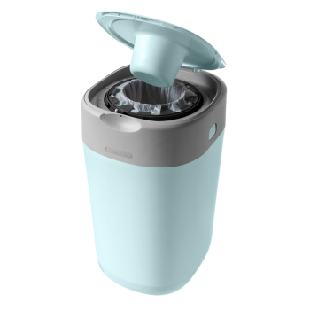 Image showing the Twist & Click Nappy Bin, Cloud Blue product.