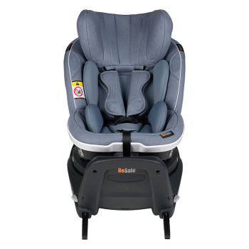 Image showing the iZi Twist i-Size Baby & Toddler Car Seat with Side Twist Rotation - from 6 Months, Cloud Melange product.