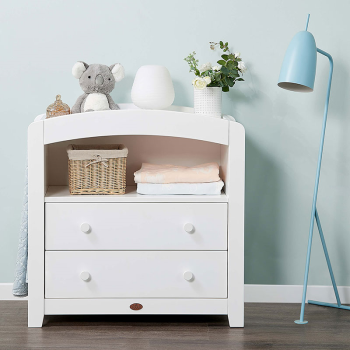 Image showing the Oasis 2 Piece Nursery Furniture Set, White product.