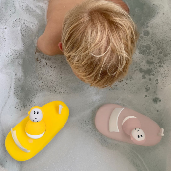 Image showing the Boat and Wobbler Bath Toy, Yellow product.