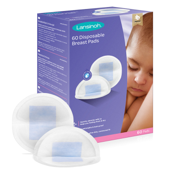 Image showing the Pack of 60 Disposable Breast Pads, White product.