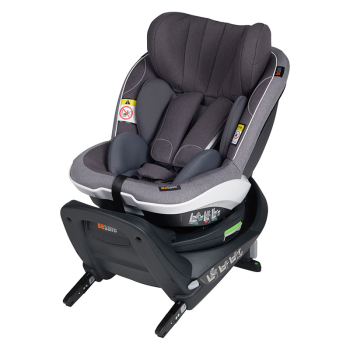 Image showing the iZi Turn i-Size Baby & Toddler Car Seat with 360° Rotation - from 6 Months, Metallic Mélange product.