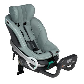 Image showing the BeSafe Stretch Swedish Plus Tested Rear-Facing Baby & Child Car Seat - from 6 Months, Sea Green Mélange product.