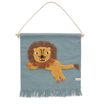 Image showing the Jumping Lion Wall Hanging, Tourmaline product.