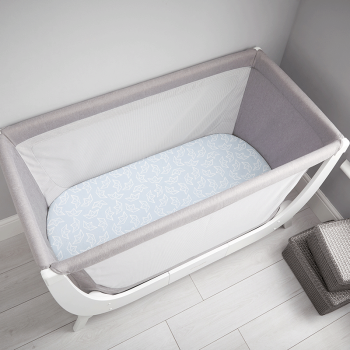 Image showing the Shnuggle Air Pack of 2 Cot Fitted Sheets, Blue Boats product.