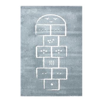 Image showing the Hopscotch Rug, 80 x 150cm, Blue product.